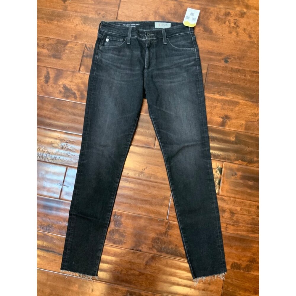 Adriano Goldschmied Black The Farrah Skinny High Rise Skinny Denim Jeans Sz 28R